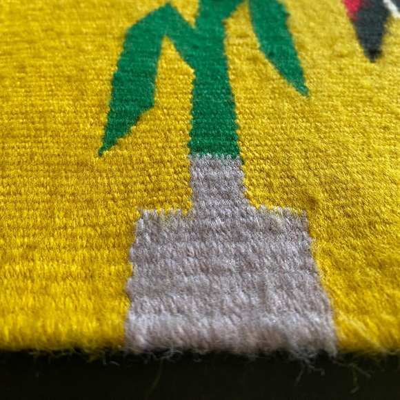 Navajo Yei Woven Vintage Wall Hanging Rug - Picture 4 of 12